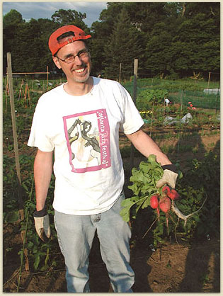 Peter insists he's not using plutonium fertilizer on his radishes.
